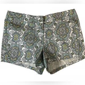 J. Crew Low Waist Medallion Print Chino Short, 6